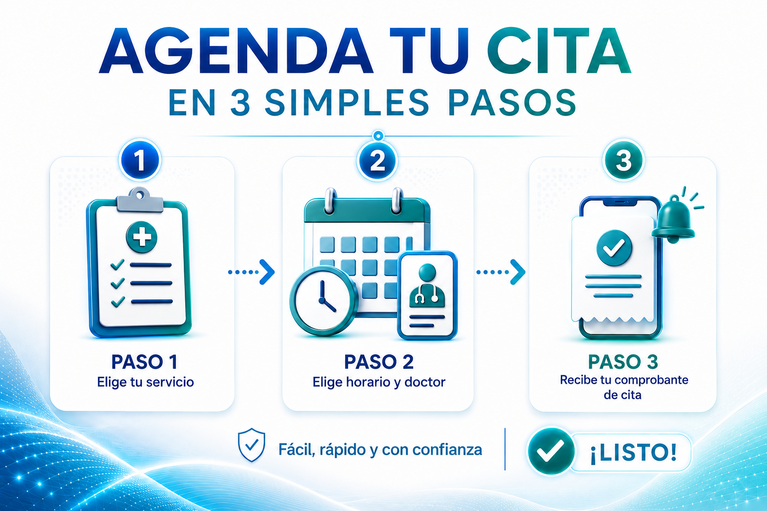 Elegir servicio para agendar
